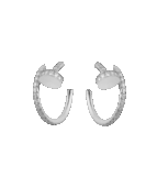 Cartier Juste un Clou hoop earrings, small model, paved