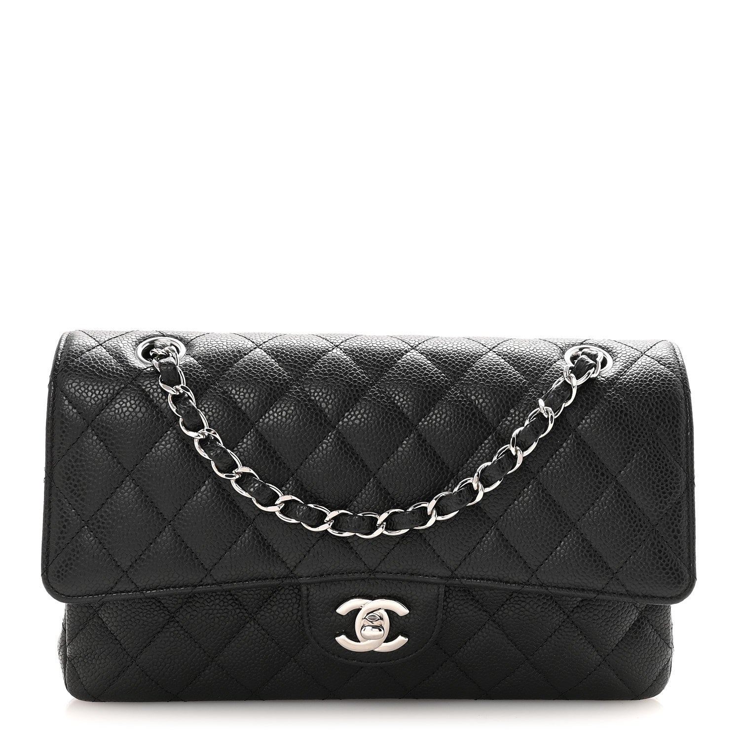 Chanel Classic Medium Caviar Black