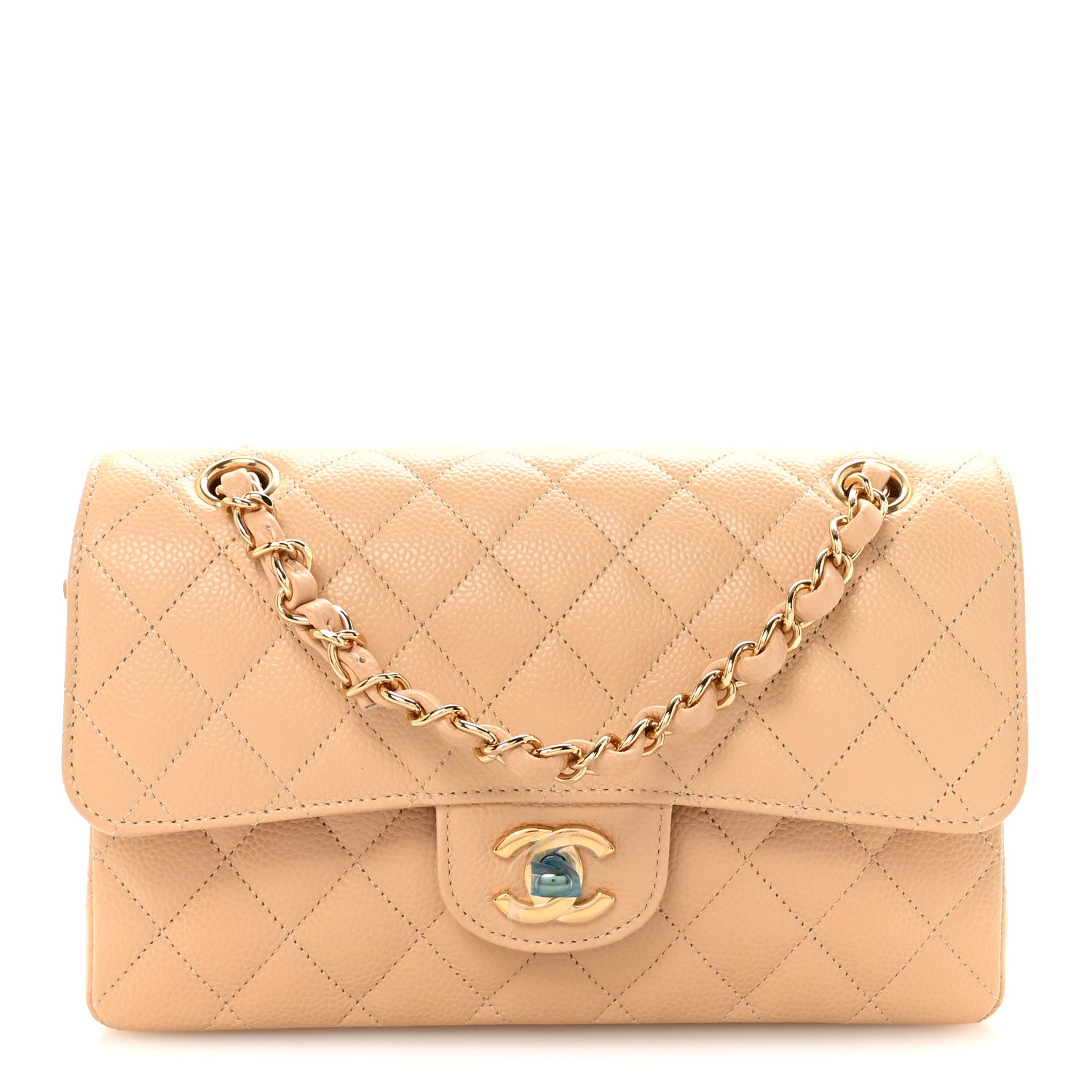 Chanel Classic Small Caviar Beige