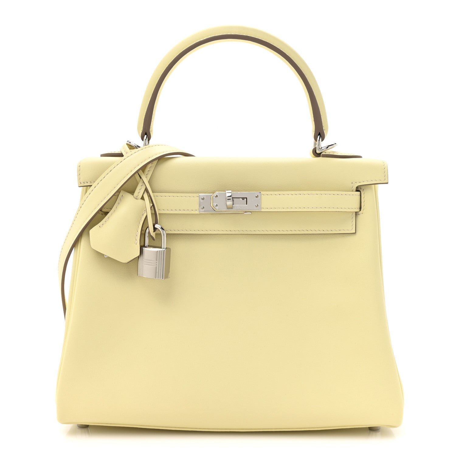 Hermès Kelly 25 Retourne Swift Jaune Milton