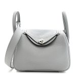 Hermès Mini Lindy 20 Clemence Bleu Pale