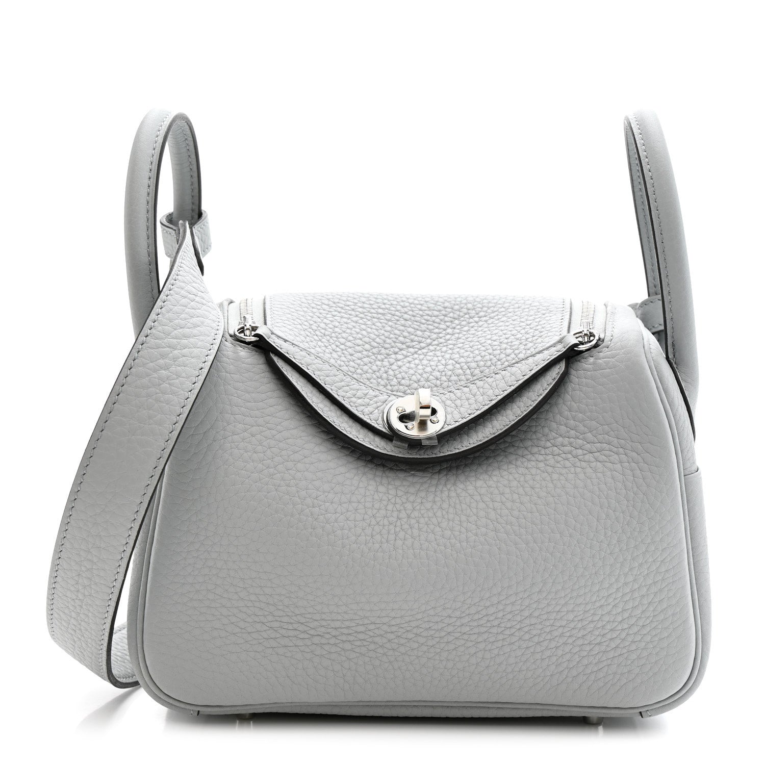 Hermès Mini Lindy 20 Clemence Bleu Pale